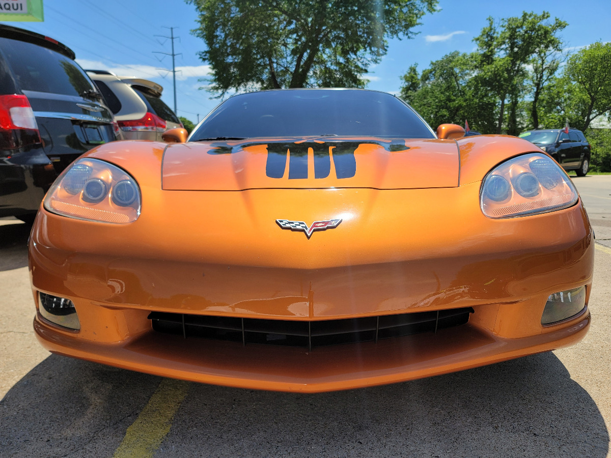 2008 SUNSET ORANGE /CASHMERE Chevrolet Corvette (1G1YY26W585) with an 6.2L V8 OHV 16V engine, AUTO transmission, located at 2660 S.Garland Avenue	, Garland, TX, 75041, (469) 298-3118, 32.885387, -96.656776 - VERY FAST, VERY CLEAN, LOW MILE 2008 CORVETTE COUPE! MUST SEE! GM PERFORMANCE PARTS LS3 "HOT CAM" KIT VERARAM COLD AIR INTAKE KOOKS STAINLESS STEEL LONG TUBE HEADERS KOOKS HIGH FLOW MID-PIPE BILLY BOAT CATBACK EXHAUST SYSTEM PERFORMANCE TUNED OEM WHEELS POWDER COATED GLOSS BLACK JAKE SKULL - Photo #7