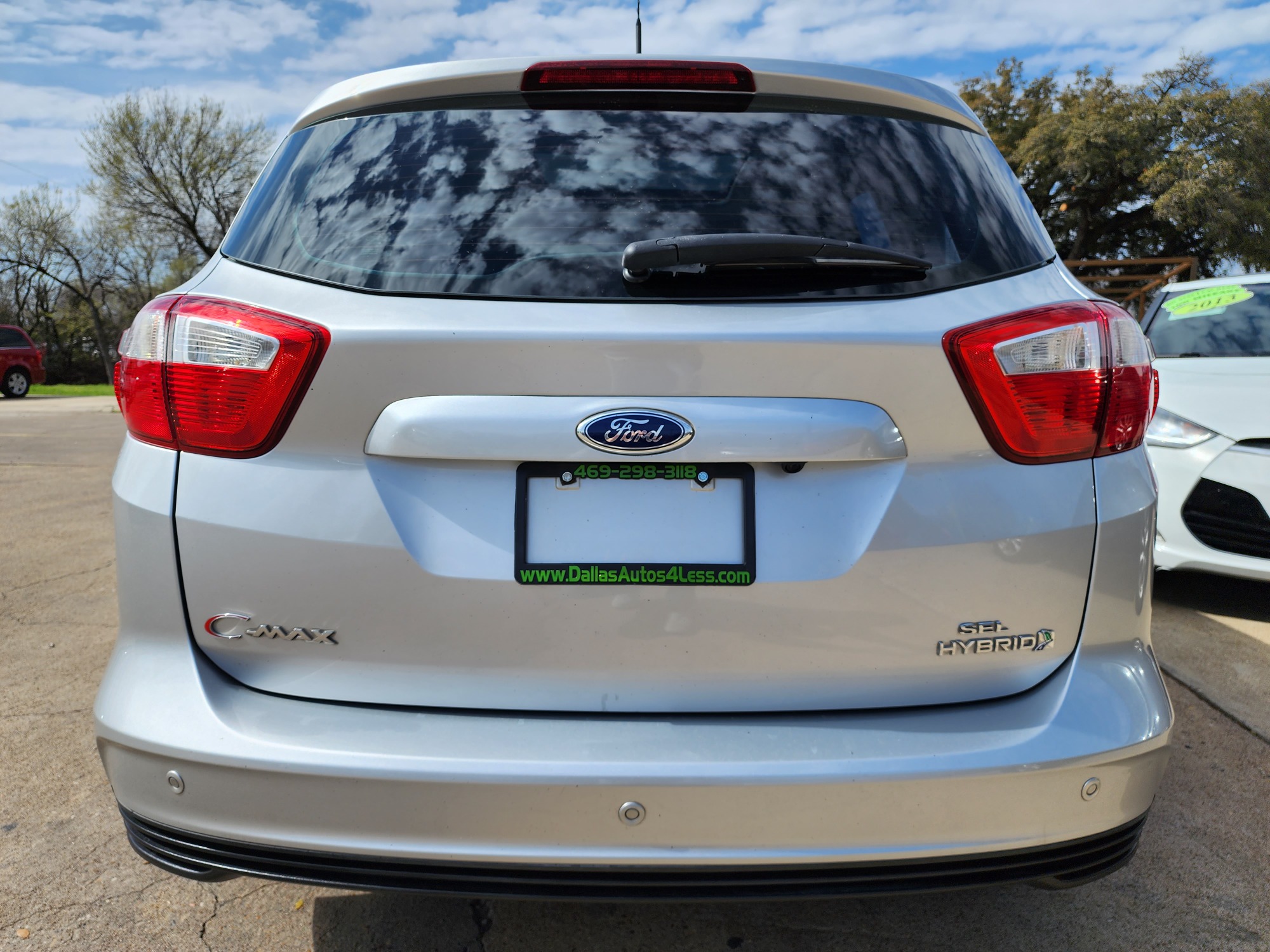 2013 SILVER Ford C-Max SEL (1FADP5BU1DL) with an 2.0L L4 DOHC 16V HYBRID engine, Continuously Variable Transmission transmission, located at 2660 S.Garland Avenue, Garland, TX, 75041, (469) 298-3118, 32.885387, -96.656776 - Photo #4